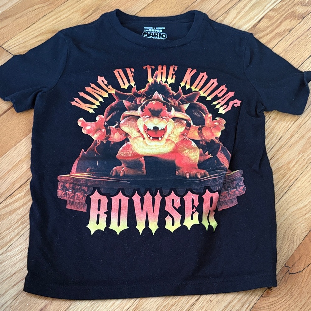 Nintendo Black and Red Bowser Kids T-Shirt